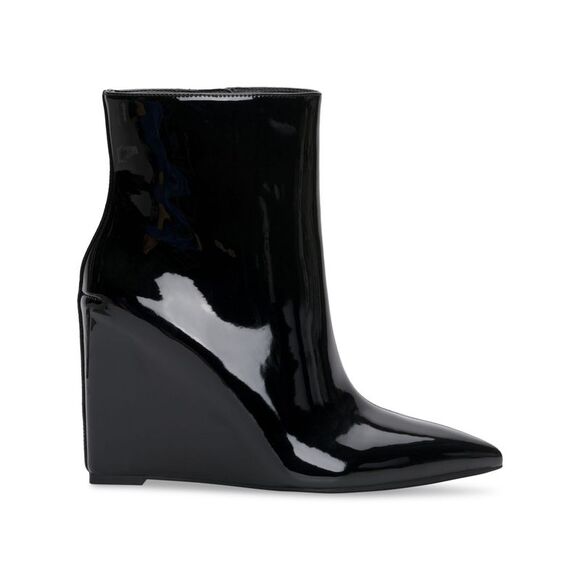 INC Shoes - INC Womens Black Comfort Hidden Heel Azah Pointed Toe Wedge Zip-Up Booties 6 M